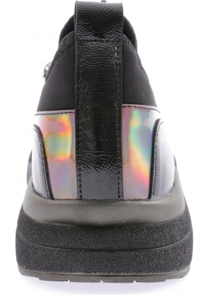 832-23Y Kadin Kalin Taban Yazi Detayli Lastik Ipli Sneakers Ayakkabi fırsatları