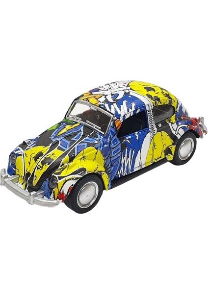 Çek Bırak Metal Retro Vosvos Araba - 6636-18T