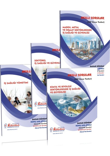 AÖF İş Sağlığı ve Güvenliği 2. Sınıf 4. Yarıyıl Bahar Dönemi Tam Set 2023 Yeni İlkumut Yayıncılık