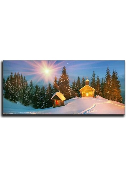 Kar Manzarası Kanvas Tablo