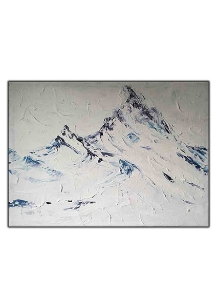 Karlı Dağlar Orijinal Yağlı Boya Tablo
