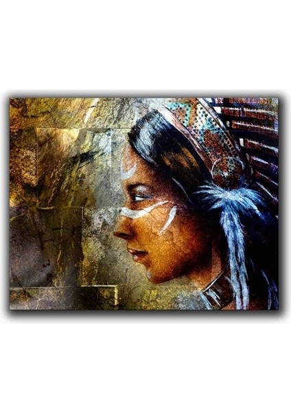 Hıntlı Kadın Kanvas Tablo