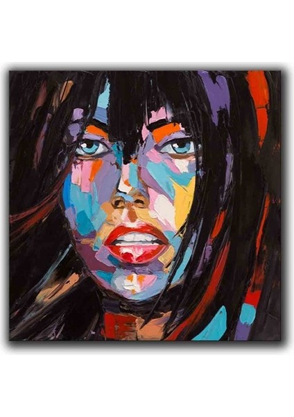 Kadın Yaglı Boya Dokulu Tablo