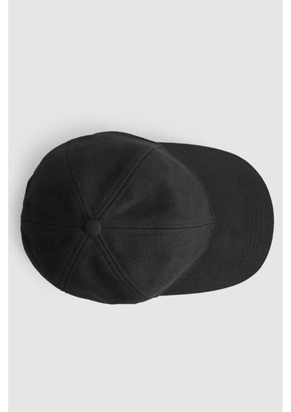 Kadın Siyah Yünlü Kışlık Beyzbol Kep Şapka modelleri