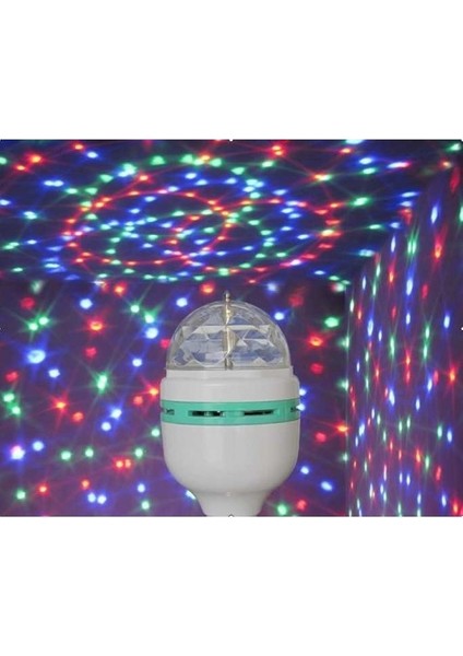 Döner Başlıklı LED Disko Ampulü (3 Renk) modelleri