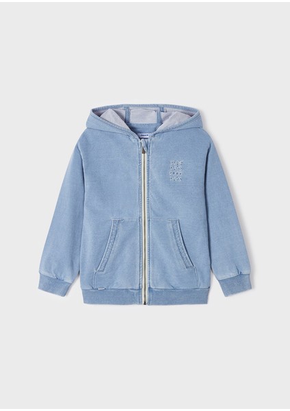 Erkek Çocuk Kapüşonlu Ceket Mavi 3455