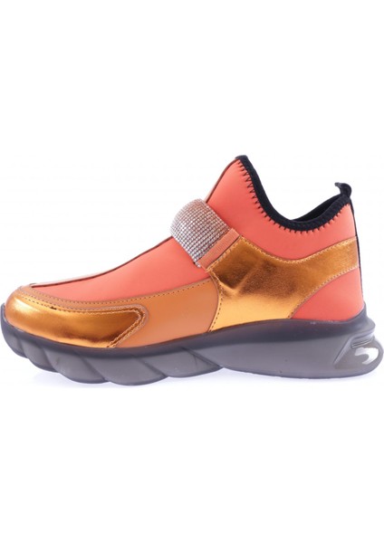104-23Y Kadin Strech Detayli Silver Taş Bantli Sneakers Ayakkabi modelleri