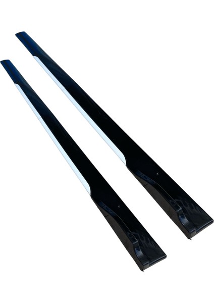 Unıversal Flaplı 8 Parça Marşpiyel Lipi Kulaklı Piano Black (Beyaz-Mavi-Sarı)