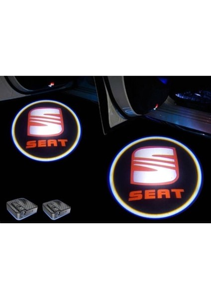 Seat Pilli Kapı Altı LED Hayalet Logo Mesafe Sensörlü 2 Adet