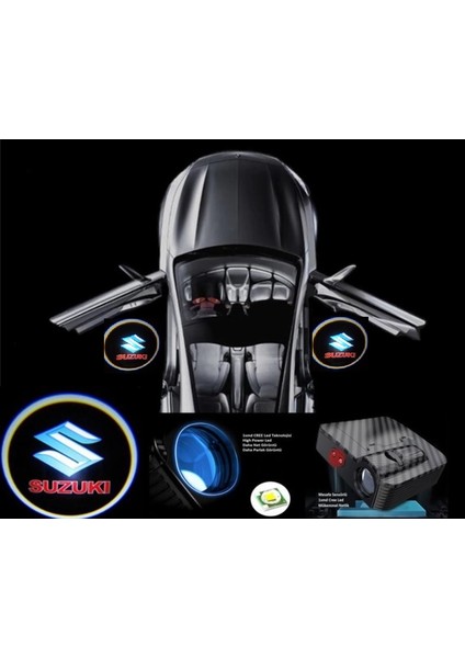 Suzuki Pilli Kapı Altı LED Hayalet Logo Mesafe Sensörlü 2 Adet