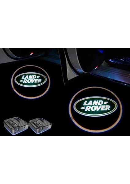 Oto Çizgi Land Rover Pilli Yapıştırmalı Kapı Altı LED Hayalet Logo Mesafe S
