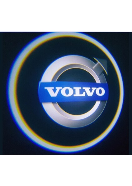 Oto Çizgi Volvo Araçlar Için Pilli Yapıştırmalı Kapı Altı LED Logo