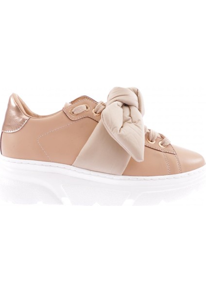 ES853-23Y Kadin Kalin Taban Fiyonklu Sneakers Ayakkabi