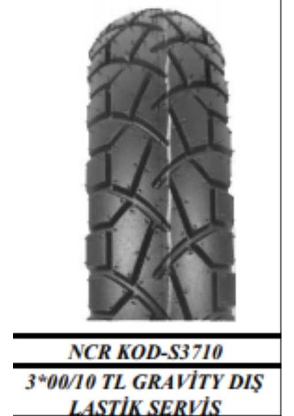 Dış 3*00*10 Gravity Servis Tubeless