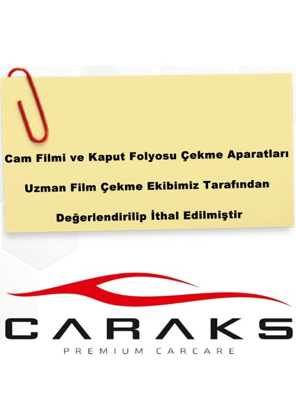 Profesyonel Cam Filmi - Kaput Koruma ve Folyo Çekme Aparatları 3 Parça Set 1. Kalite GRP29 Caraks