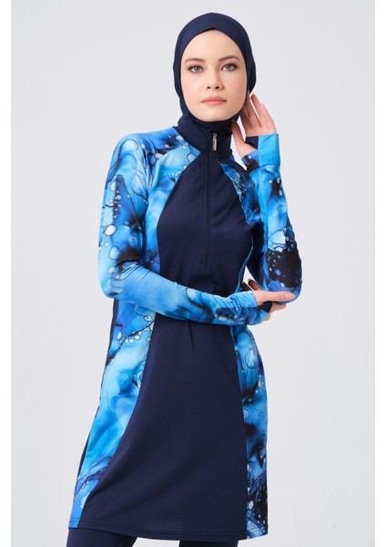 Yüzücü Parmak Geçirmeli Tesettür Mayo fiyatları