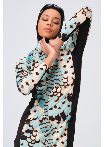 Vadi Dikiş Süslemeli Tesettür Mayo indirimleri