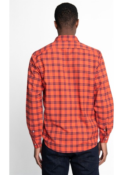 Klasik Fit Uzun Kol Kışlık Kareli Tek Cepli Erkek Gömlek - Tudors fırsatları