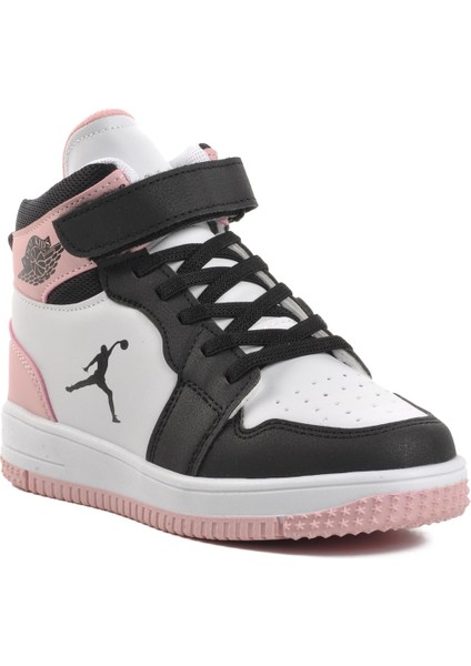 Haykat Siyah-Pudra Kız Çocuk Günlük Sneaker Spor Ayakkabı