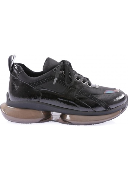 1064-23Y Kadin Kalin Taban Silver Taşli Sneakers Ayakkabi