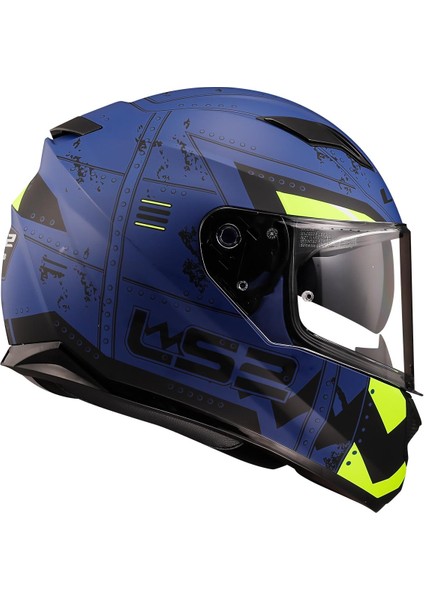 Stream Evo Max Mat Mavi - Sarı Kask fiyatları