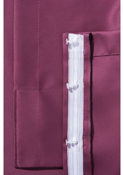 Mürdüm Black Out Karartma Projeksiyon Yatak Odası Pilesiz Tek Kanat Perde fırsatları