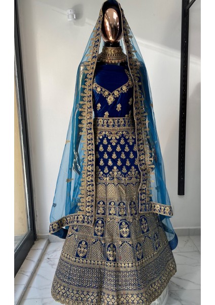 Aashivs Collection Kına Elbisesi - Hint Elbisesi - Kaftan - Lehenga