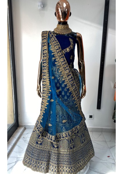 Aashivs Collection Kına Elbisesi - Hint Elbisesi - Kaftan - Lehenga