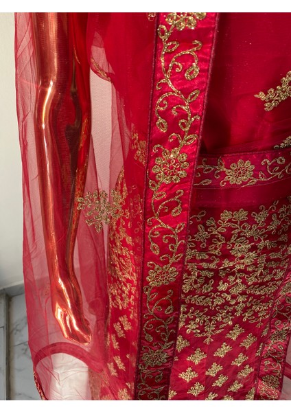 Aashivs Collection Kına Elbisesi - Hint Elbisesi - Kaftan - Lehenga