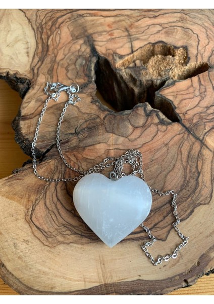 Sertifikalı Selenit Kolye