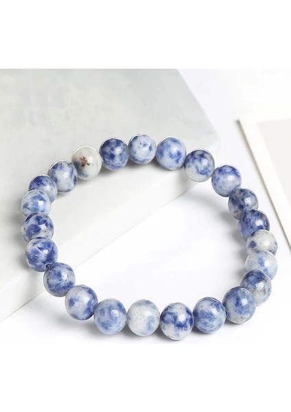 Sertifikalı Doğal Taş Sodalit Bileklik