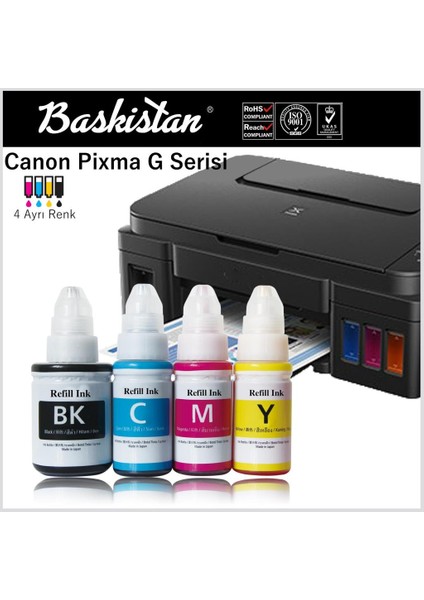 Canon G2411 Mürekkep Seti 4 Renk (Muadil)