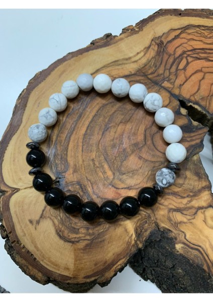 Sertifikalı Havlit ve Oniks Bileklik