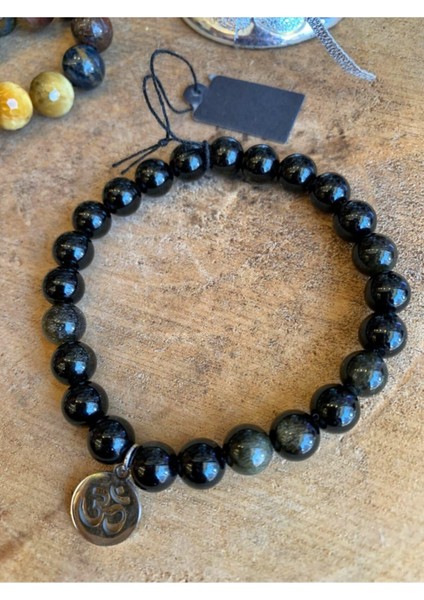 Sertifikalı Obsidyen Bileklik