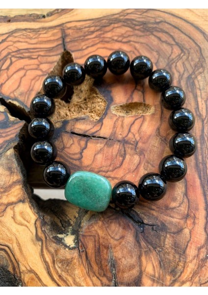 Sertifikalı Oniks ve Aventurin Bileklik