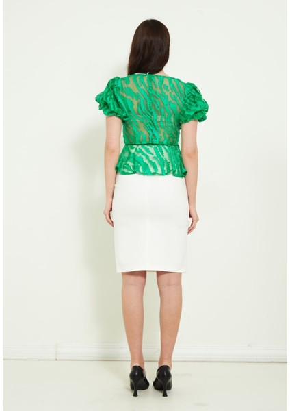 Kadın Dantel Detaylı Etekli Takım modelleri