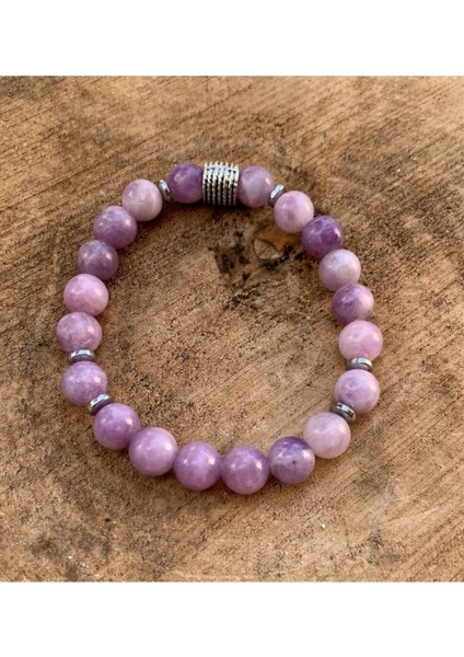 Sertifikalı Lepidolit Bileklik