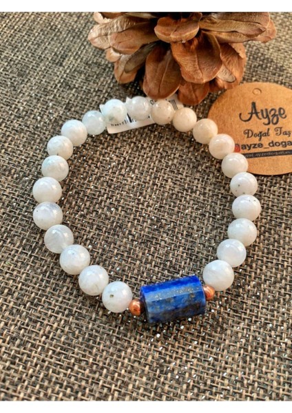Sertifikalı Aytaşı ve Lapis Lazuli Bileklik
