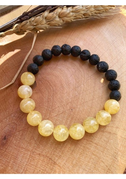 Sertifikalı Sitrin ve Lav Taşı