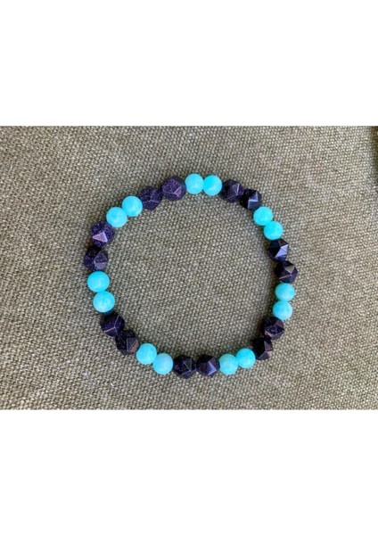 Sertifikalı Yıldız Taşı - Amazonit Taşı Bileklik