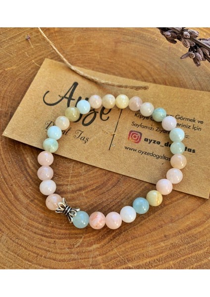 Sertifikalı Gümüş Malzemeli Aytaşı, Aquamarine ve Helidor Bileklik