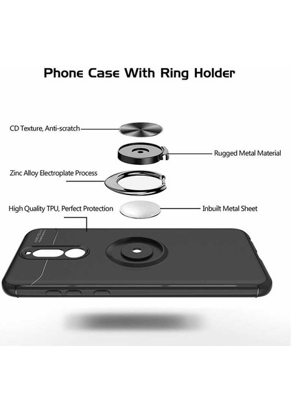 Huawei Mate 10 Lite Kılıf Autofocus Yüzüklü Manyetik Standlı Ravel Slikon Kapak fırsatları
