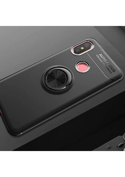 Kip GSM Xiaomi Mi A2 Lite Kılıf Autofocus Yüzüklü Manyetik Standlı Ravel Slikon Kapak