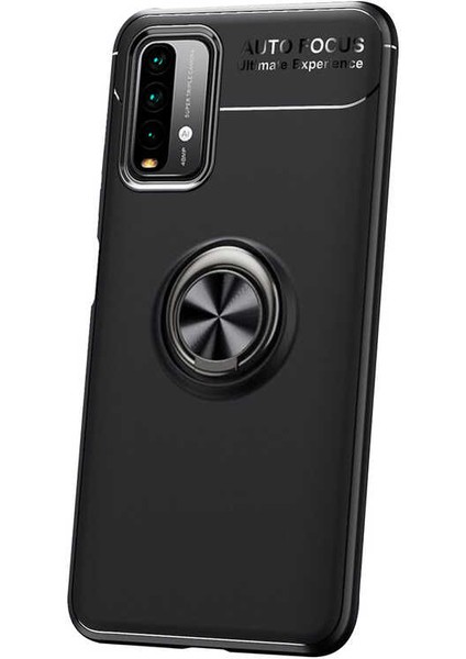 Kip GSM Xiaomi Redmi 9t Kılıf Autofocus Yüzüklü Manyetik Standlı Ravel Slikon Kapak