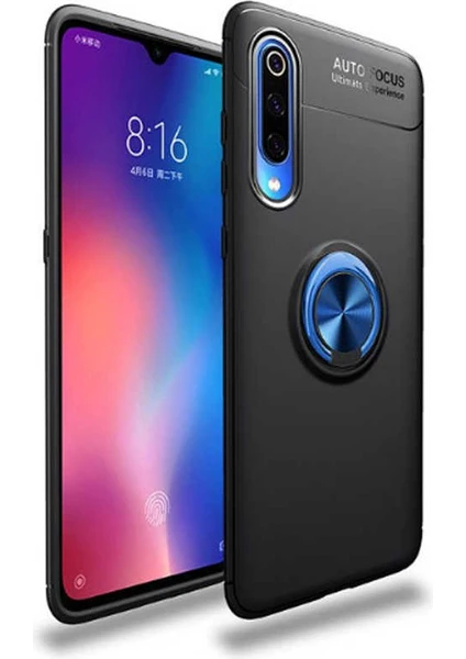 Kip GSM Xiaomi Mi 9 Kılıf Autofocus Yüzüklü Manyetik Standlı Ravel Slikon Kapak