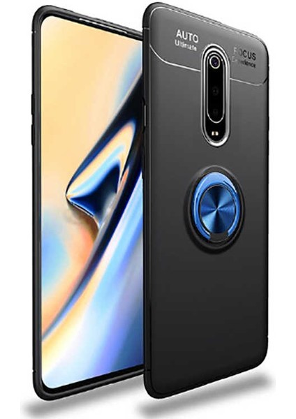 Xiaomi Mi 9t Kılıf Autofocus Yüzüklü Manyetik Standlı Ravel Slikon Kapak