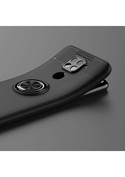 Xiaomi Redmi Note 9 Kılıf Autofocus Yüzüklü Manyetik Standlı Ravel Slikon Kapak