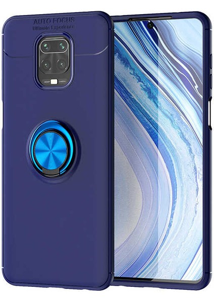 Xiaomi Redmi Note 9s Kılıf Autofocus Yüzüklü Manyetik Standlı Ravel Slikon Kapak