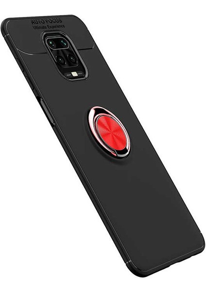 Xiaomi Redmi Note 9s Kılıf Autofocus Yüzüklü Manyetik Standlı Ravel Slikon Kapak