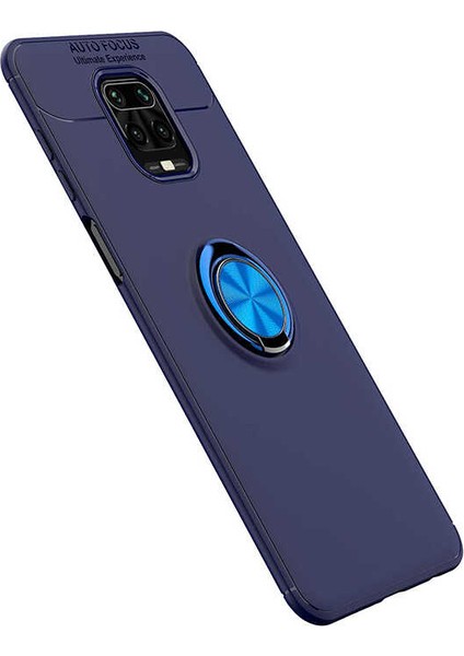 Xiaomi Redmi Note 9s Kılıf Autofocus Yüzüklü Manyetik Standlı Ravel Slikon Kapak